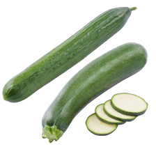 Komkommer of courgette